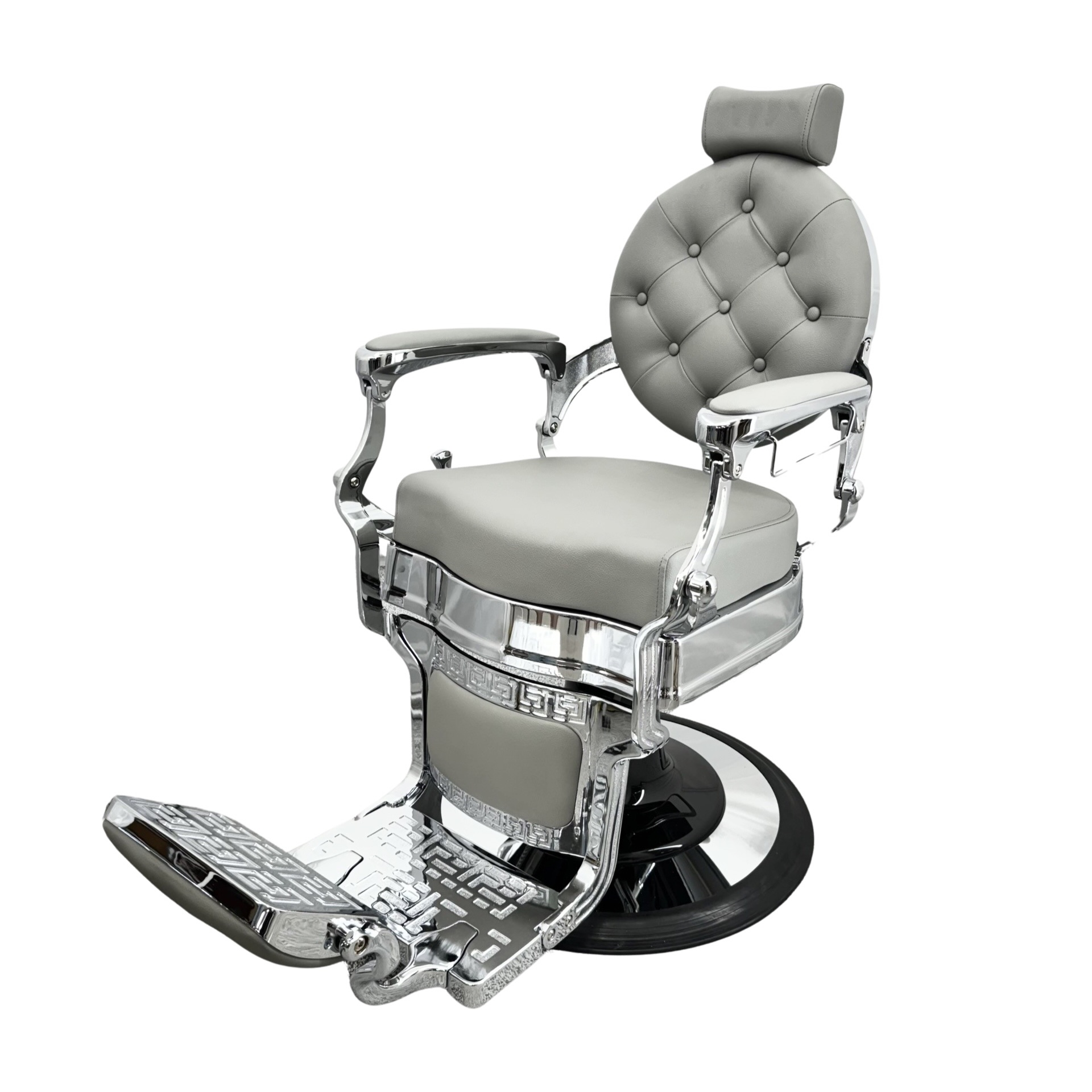 Salon360 New Prince Barber Chair - Gray