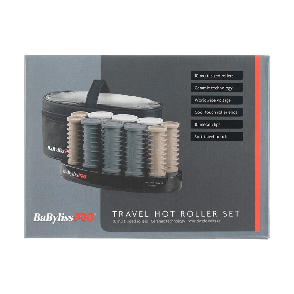 BabylissPro 10 Hot Roller Set Travel with Bag