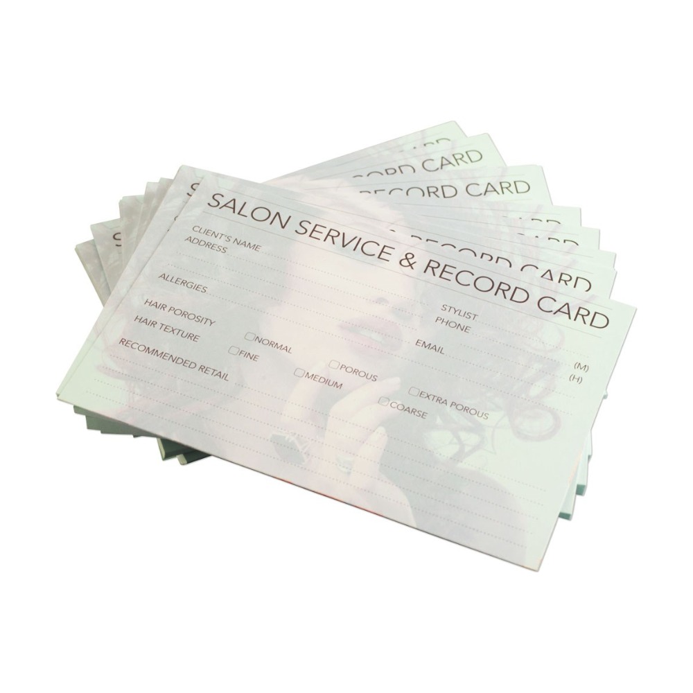 Dateline Salon Service & Record Card 144500