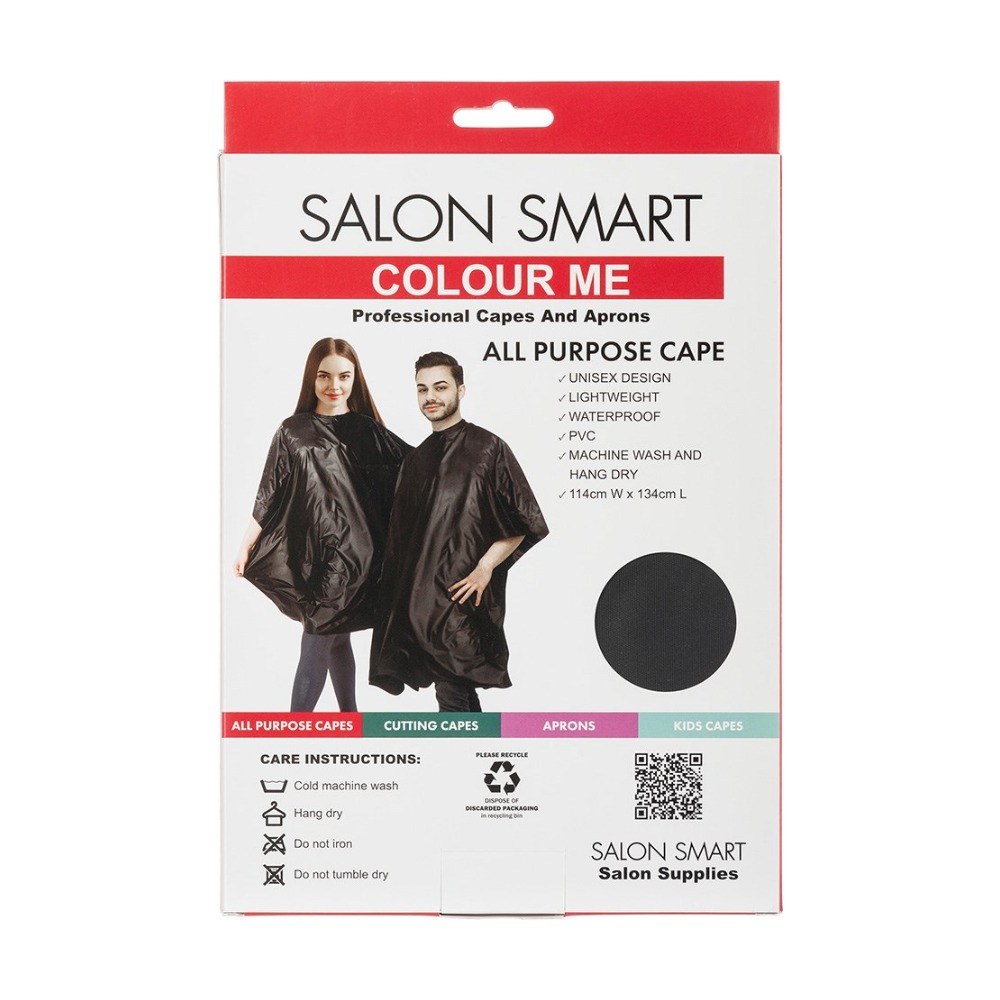 Salon Smart Colour Me Cape Black 142137