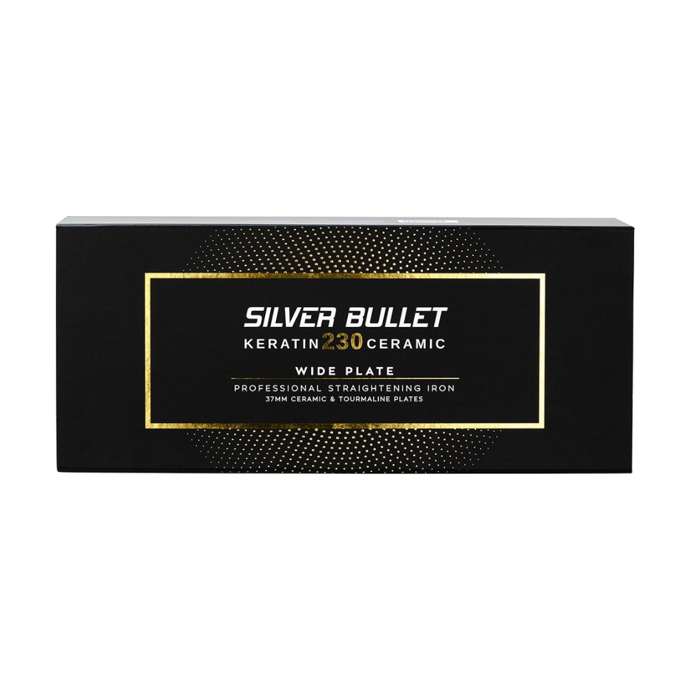 Silver Bullet Keratin 230 Ceramic & Tourmaline Wide Plate 37mm Hair Straightener 900424