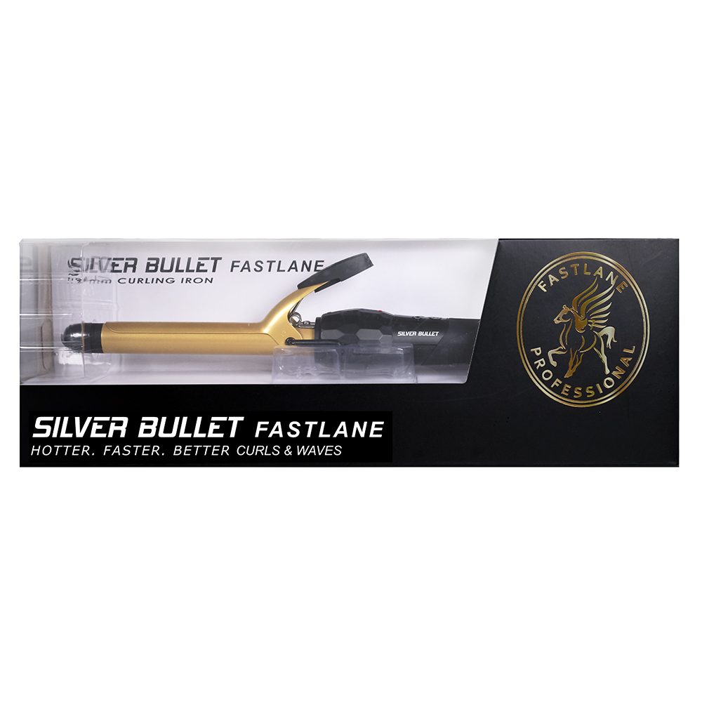 Silver Bullet Fastlane Ceramic Curling Iron Gold 19mm - 900349