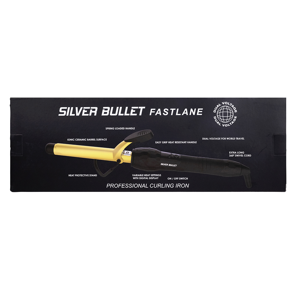 Silver Bullet Fastlane Ceramic Curling Iron Gold 19mm - 900349