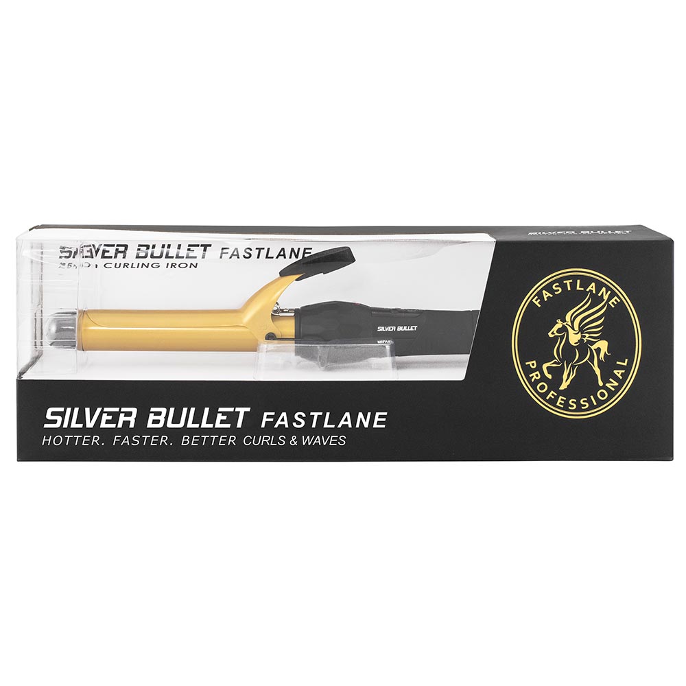 Silver Bullet Fastlane Ceramic Curling Iron Gold 25mm - 900348