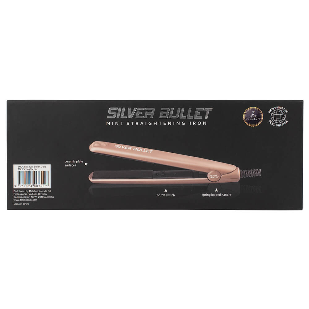 Silver Bullet Mini Gold Straightener - 900427