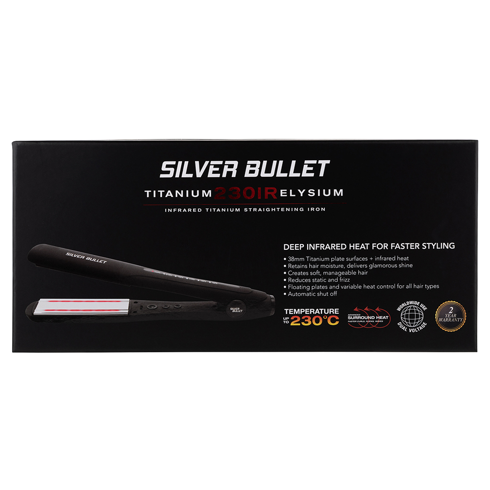 Silver Bullet Elysium 230C Titanium Infrared Heat Straightener Wide - 900434