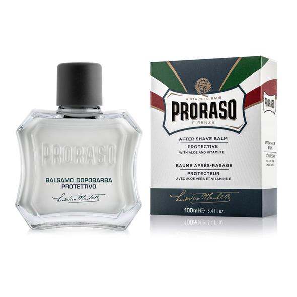 Proraso After Shave Balm Aloe Vera and Vitamin E 100ml Protective - Blue