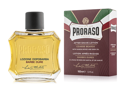 Proraso After Shave Lotion Sandalwood and Shea Oil 100ml - Red