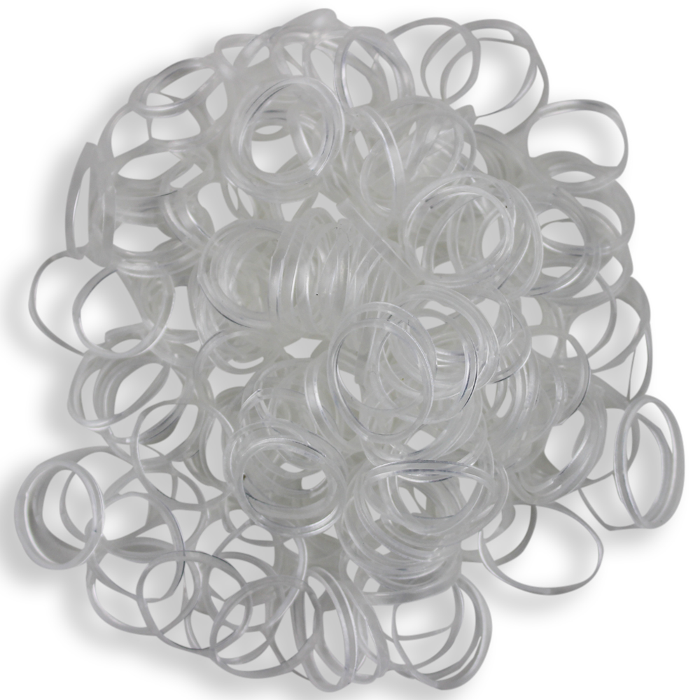 Costaline Round Elastic Bands - Clear