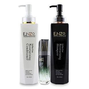 Enzo Hair Moisturising Shampoo & Conditioner Trio Pack
