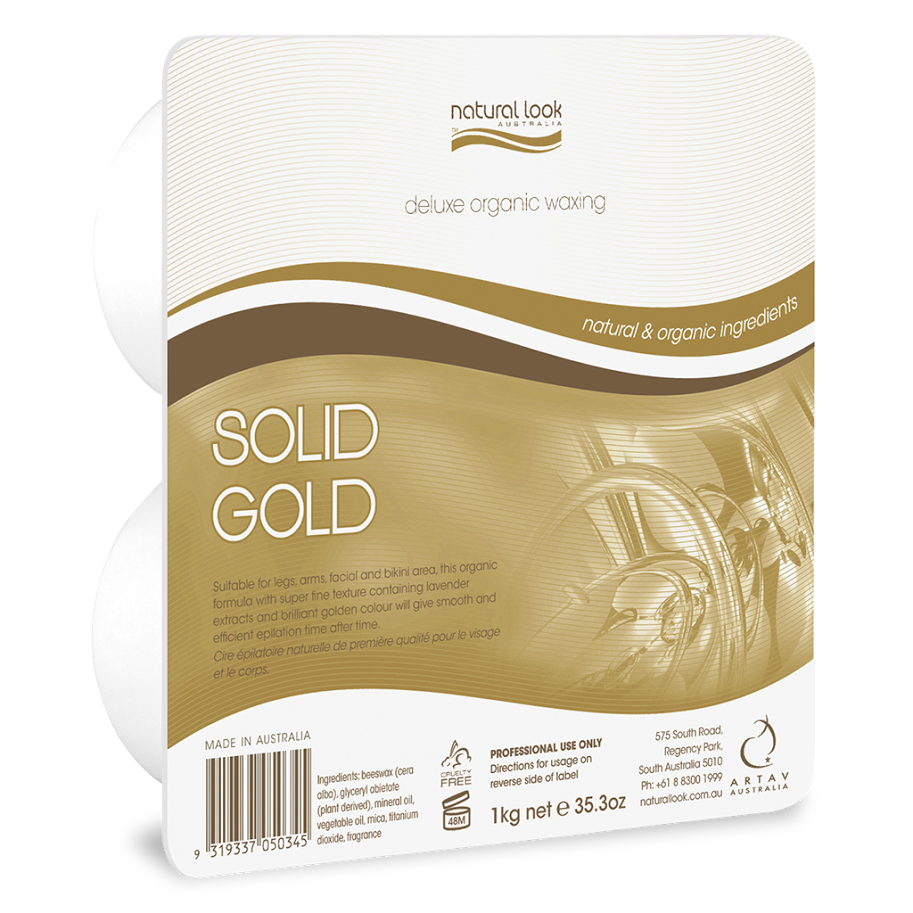 Natural Look Solid Gold Hot Wax 1kg