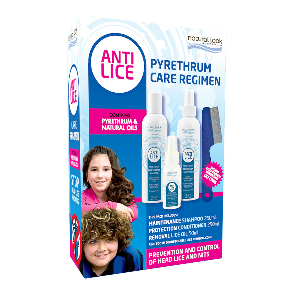 Natural Look Pyrethrum Anti Lice Regimen Pack (4 Set Pack)