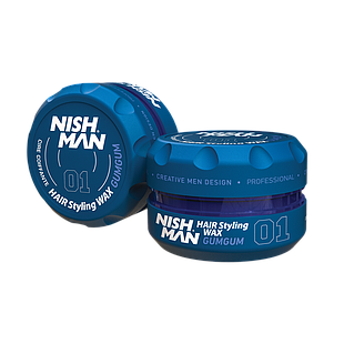 Nish Man Aqua Hair Styling Wax (01) GumGum 150ml