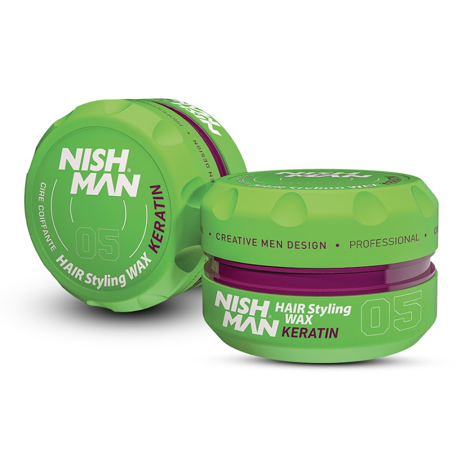 Nish Man Aqua Hair Styling Wax (05) Keratin 150ml