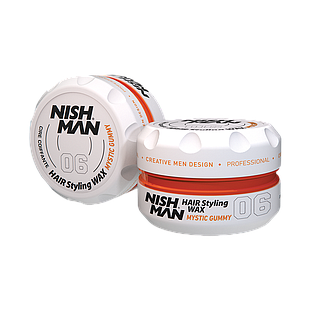 Nish Man Aqua Hair Styling Wax (06) Mystic Gummy 150ml