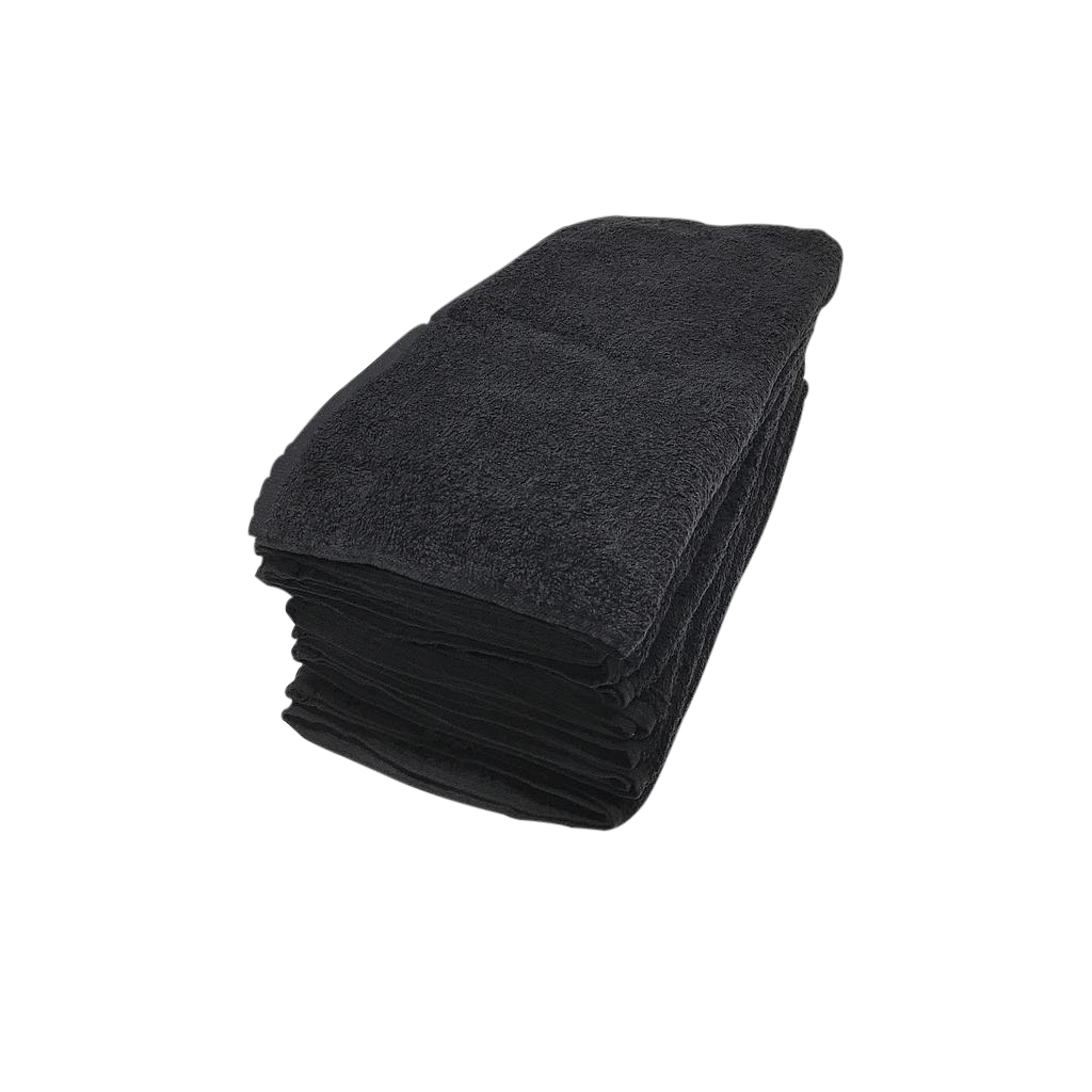 Costaline Cotton Towels Bleach Resistant 10pk 40x80 Black