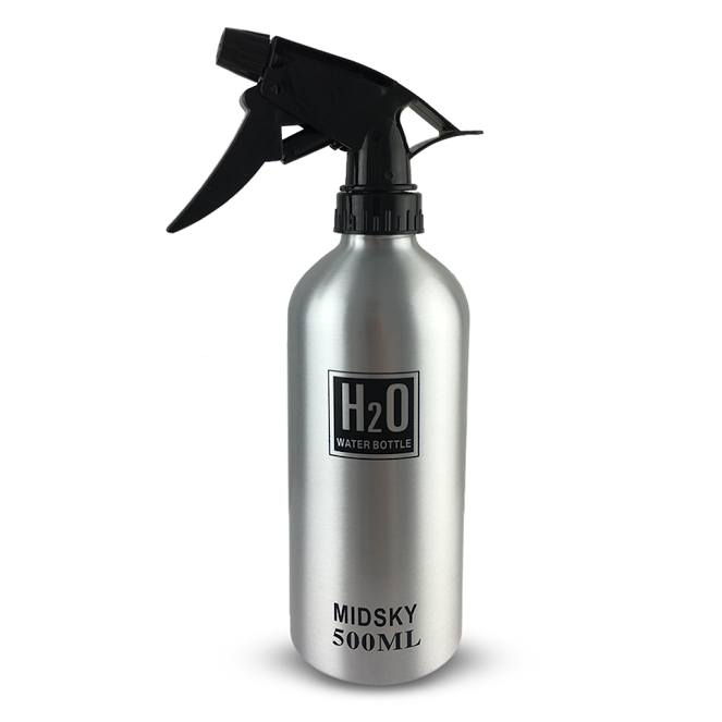 Costaline Water Spray Bottle Blk/Silver Aluminum A6 - 500ml