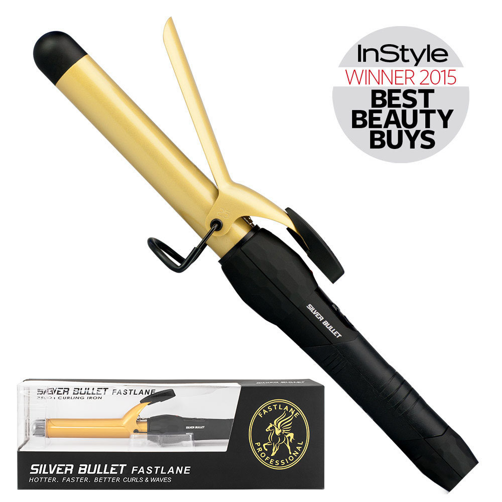 Silver Bullet Fastlane Ceramic Curling Iron Gold 25mm - 900348