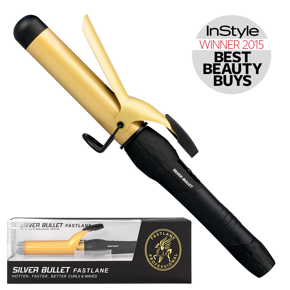 Silver Bullet Fastlane Ceramic Curling Iron Gold 32mm - 900347