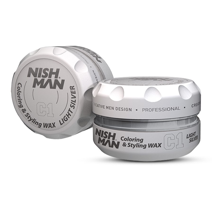 Nish Man C1 Coloring & Styling Wax Light Silver 150ml