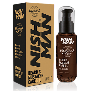 Nish Man Beard & Moustache Care Oil 75ml