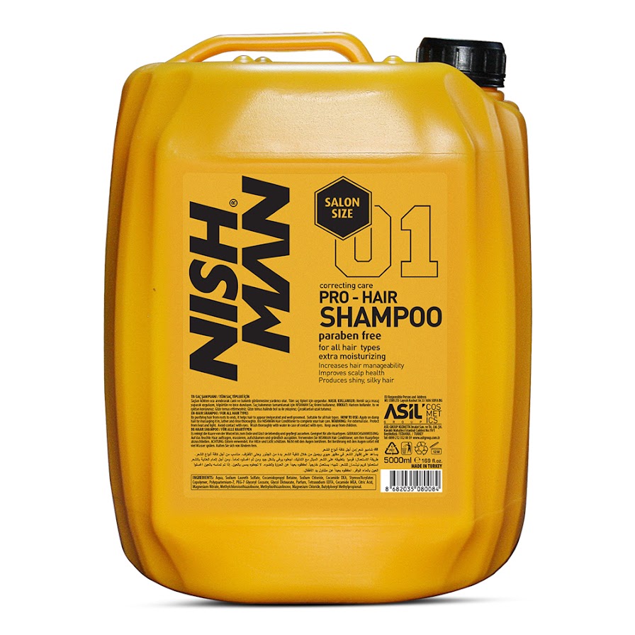 Nish Man Professional Hair Shampoo 5L