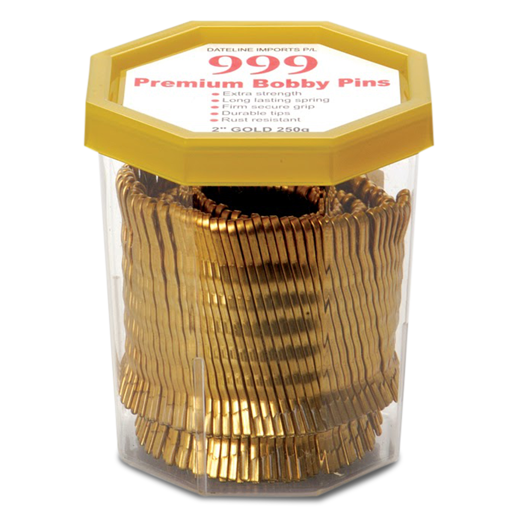 999 Bobby Pins 1.5" Gold 250g - 135155