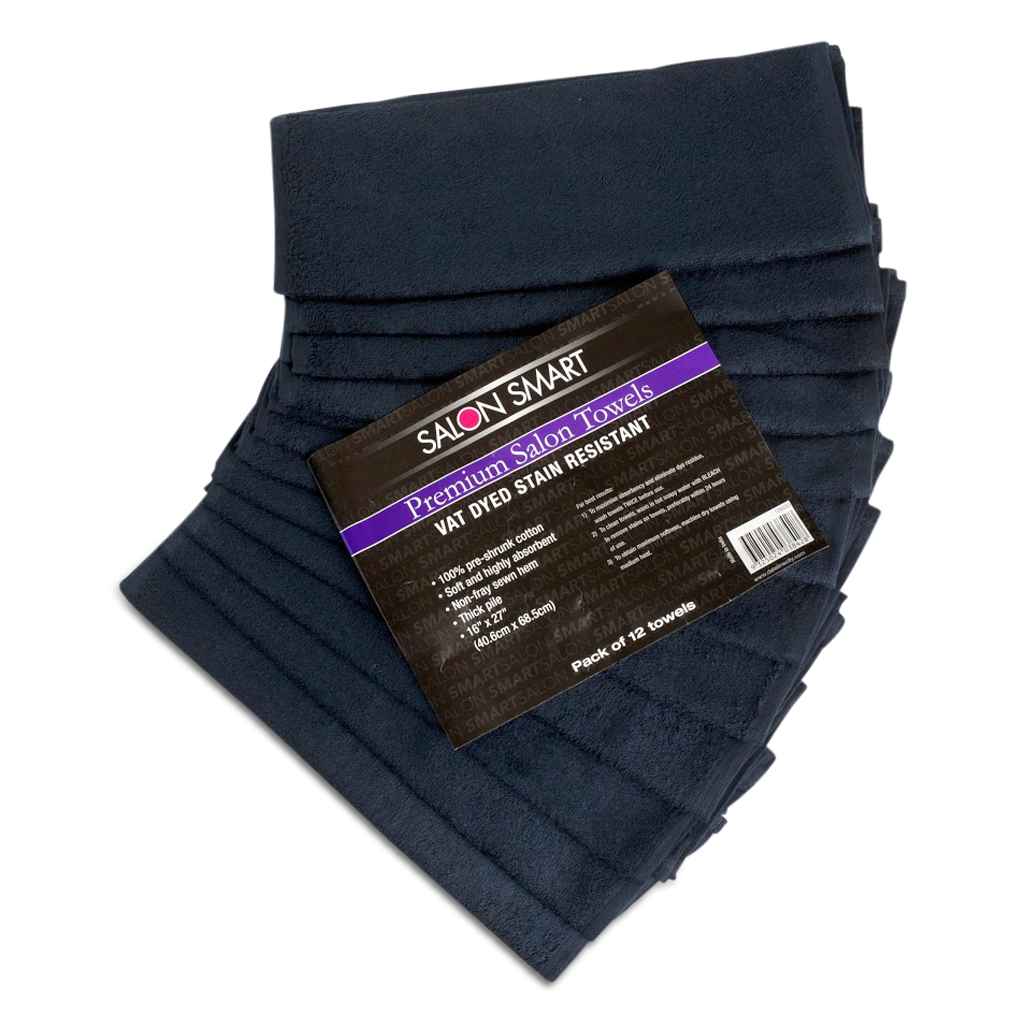 Salon Smart Towels 12Pk 70x40 Black