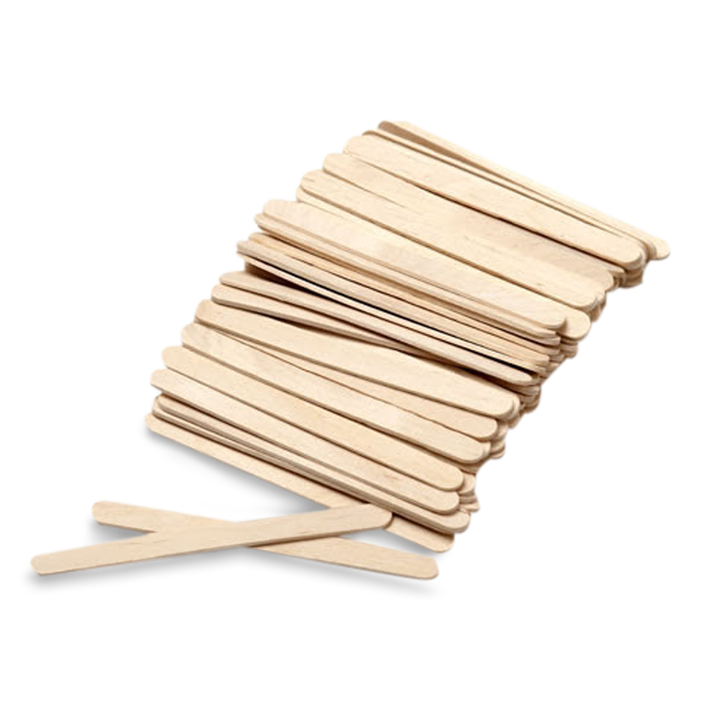 Costaline Wooden Paddlepop Sticks 10mm x 11cm - 500pcs