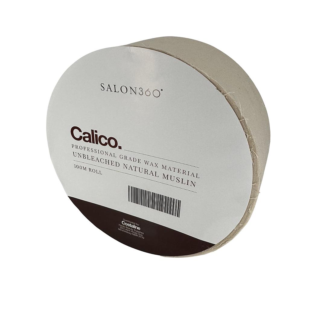 Salon360 Natural Calico Roll 100m x 7.5cm Wide