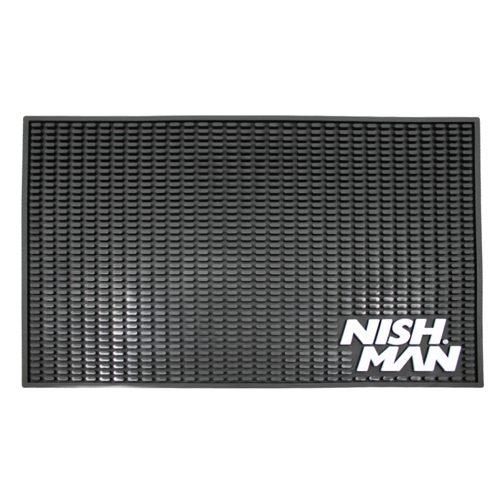 Nish Man Rubber Barber Bench Mat - 45 x 30cm