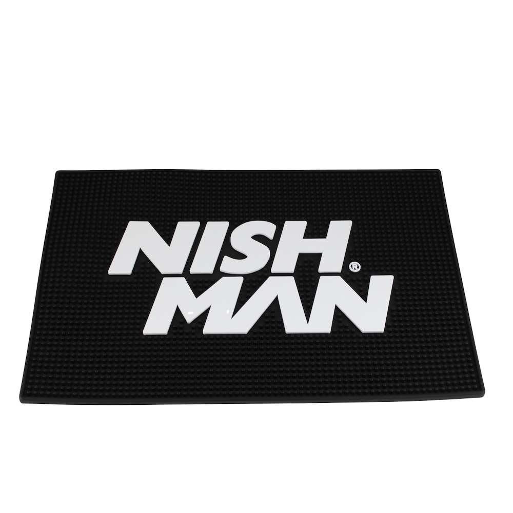 Nish Man Rubber Barber Bench Mat - 45 x 30cm