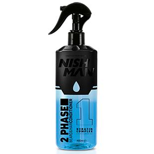 Nish Man 2-Phase Hair & Beard Conditioner [01] Keratin Complex 400ml