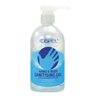 Natural Look Dispel Hand & Body Sanitising Gel 500ml