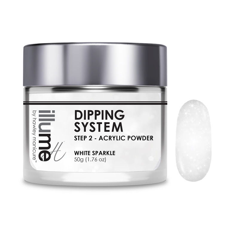 Hawley Illume Dipping Powder - White Sparkle