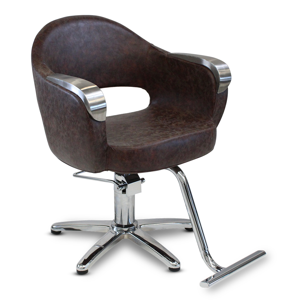 Salon360 Betty Salon Styling Chair Chestnut **