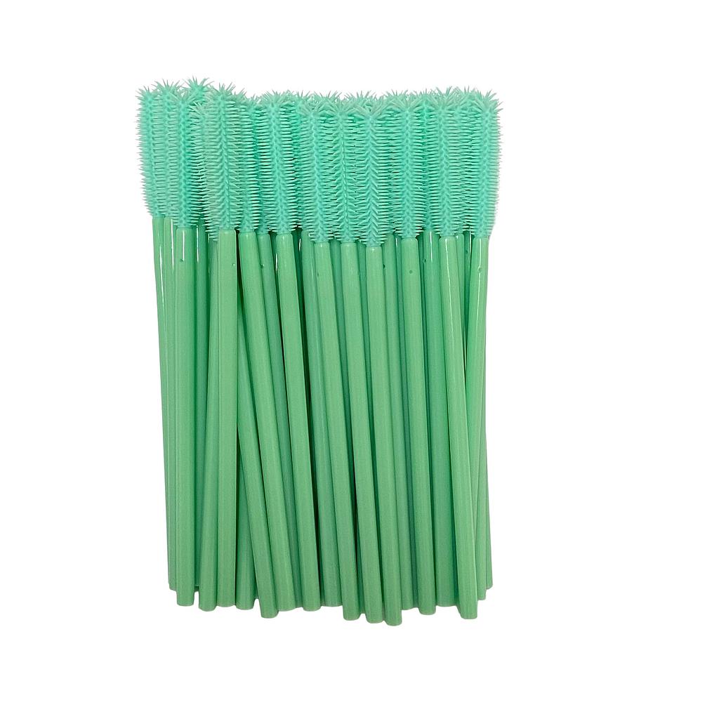 Costaline Silicone Mascara Brush Green Ball Head - 50pack