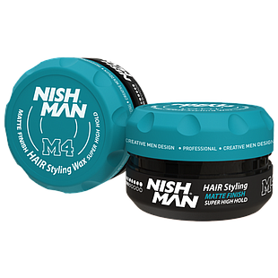 Nish Man M4 Matte Finish Super High Hold Wax Series 100ml