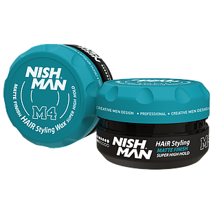 Nish Man M4 Series Matte Finish Super High Hold Wax 100ml