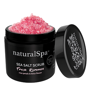 Natural Look Spa Fresh Romance Sea Salt Scrub 500g