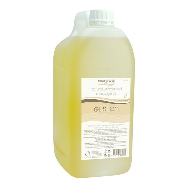 Natural Look Glisten Body Massage Oil Unscented 5L 