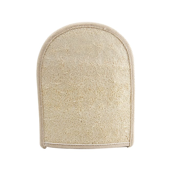 Natural Look Bamboo & Loofah Bathing Mit