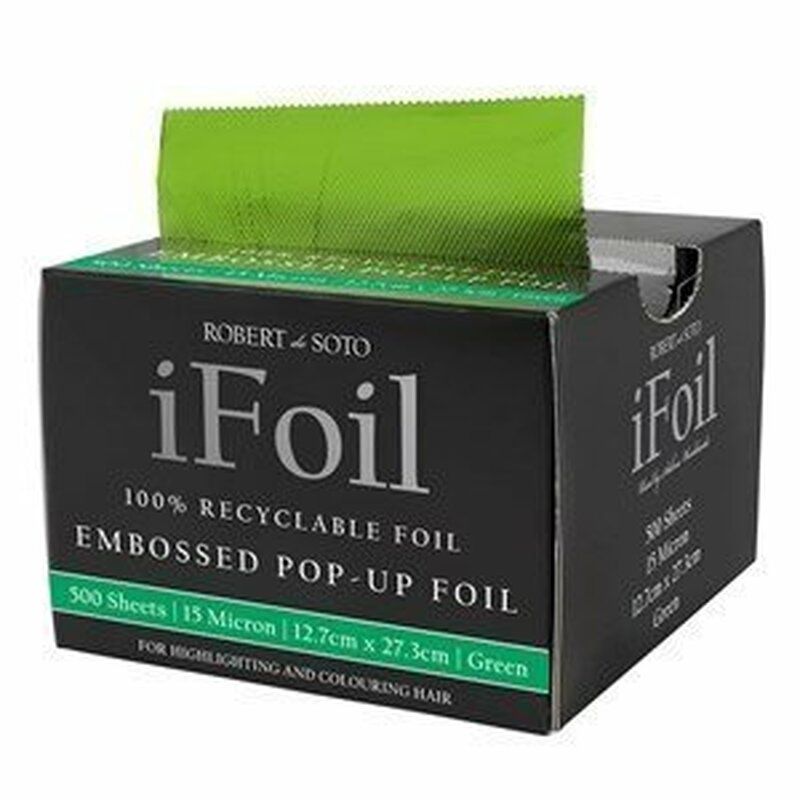 iFoil 500 Sheets Embossed 15mic 12.7x27.3cm GREEN