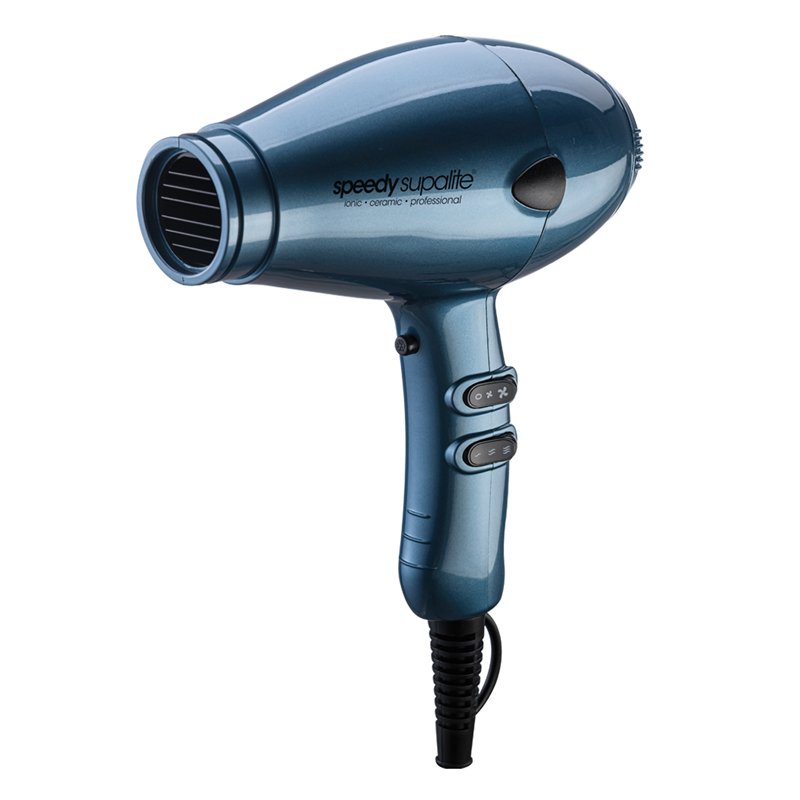Speedy Supalite Hairdryer Steel Blue with Diffuser & Brush SP4000SB