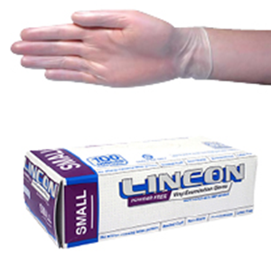 Lincon Gloves Vinyl Powder-Free Small