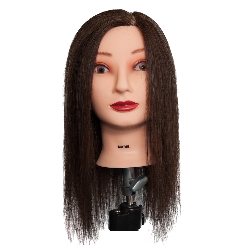 DL Mannequin Head Long 100% Human Hair Marie Brunette 140141