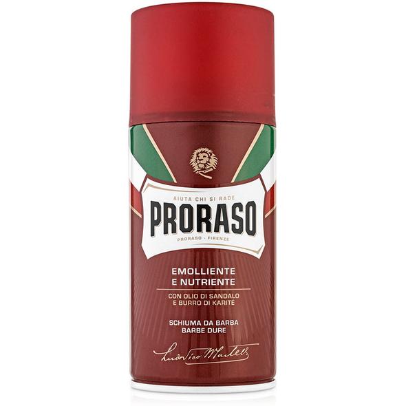 Proraso Sandalwood Oil & Shea Butter Shaving Foam 300ml - Red