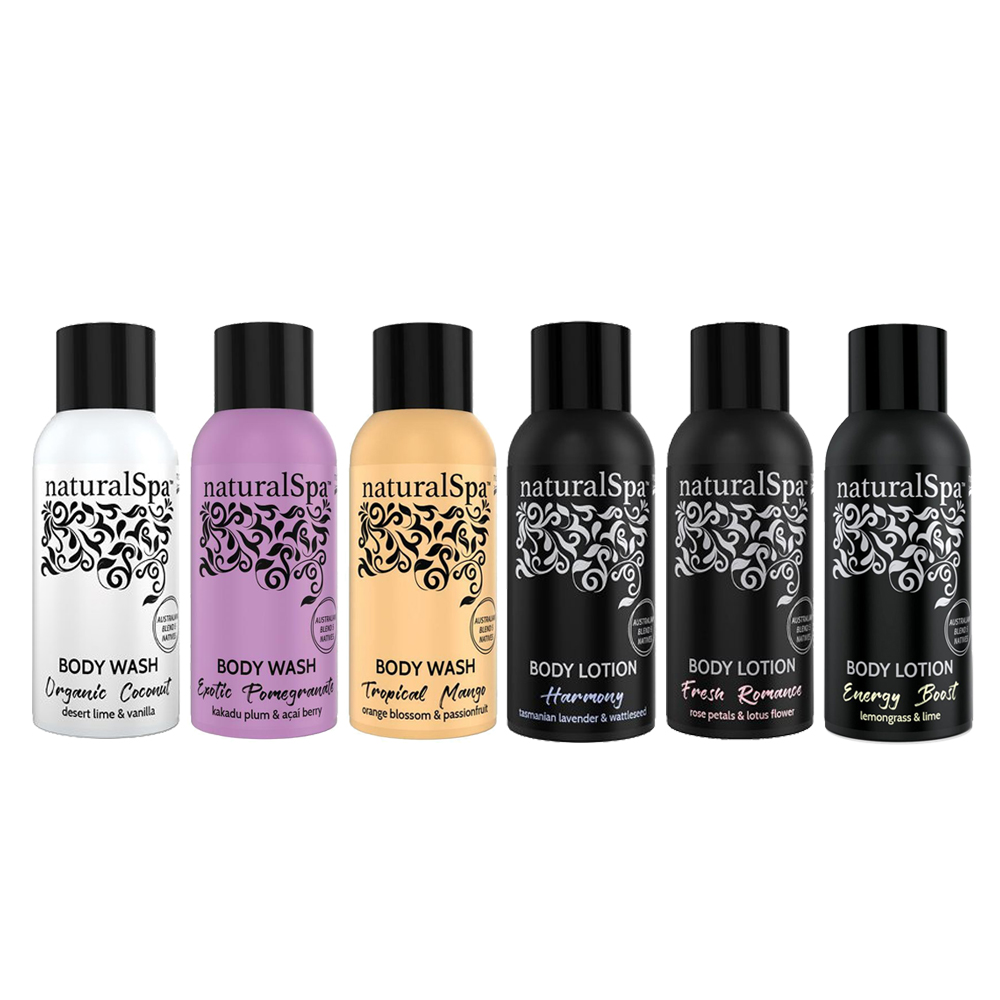 Natural Look Spa Body Wash + Lotion - 6 Pack