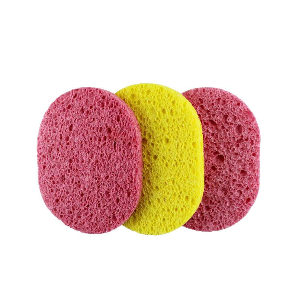 Costaline Oval Facial Sponge 11cm x 8cm - 3pc