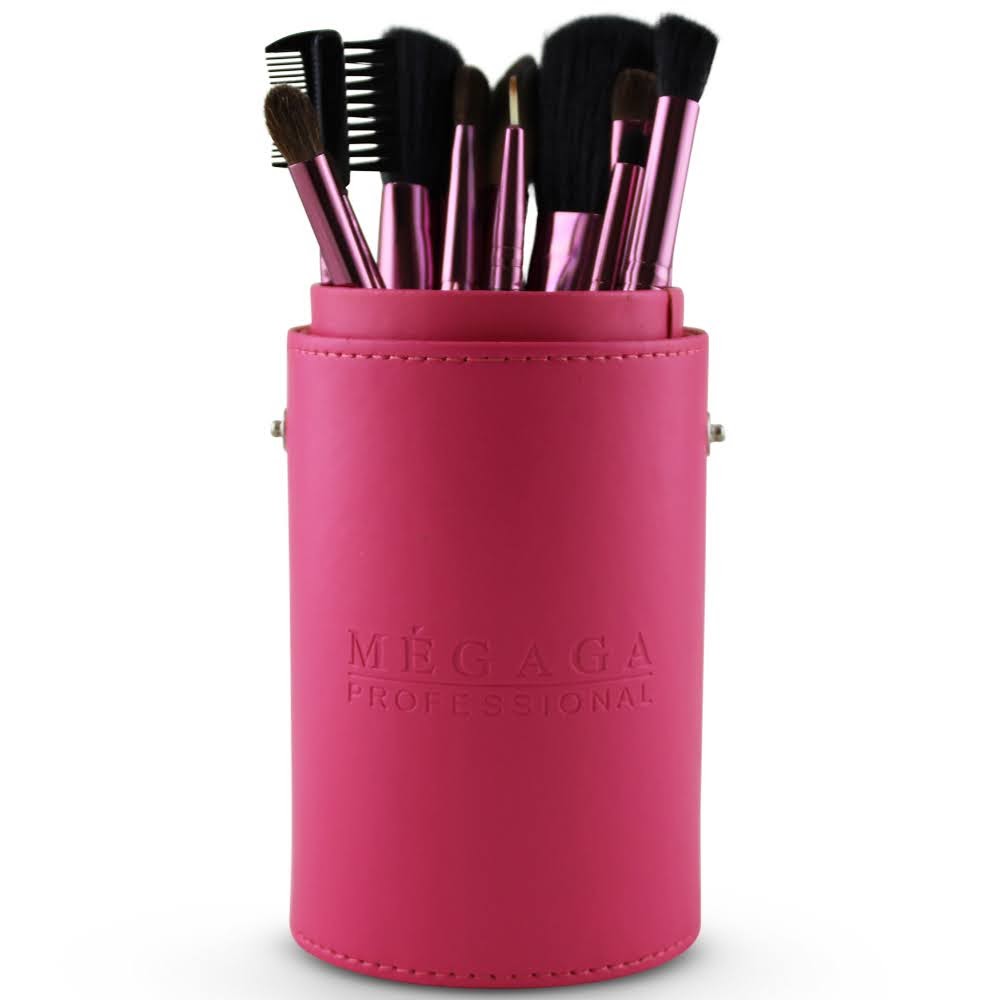 Costaline Makeup Brush Set In A Barrel - 13pc Pink